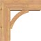 Ekena Millwork Thorton Block Smooth Bracket w/ Offset Brace, Western Red Cedar, 7 1/2"W x 22"D x 22"H BKT0806X22X22THR05SWR - alternate 4